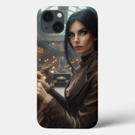 Steampunk  Victoriaans Lady Librarian Case-Mate iPhone Case