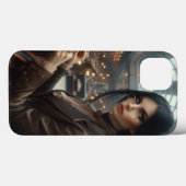 Steampunk  Victoriaans Lady Librarian Case-Mate iPhone Case (Achterkant (horizontaal))