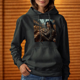 Steampunk  Victoriaans Lady Librarian Hoodie