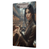 Steampunk  Victoriaans Lady Librarian Klembord (Links)