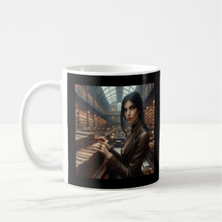 Steampunk  Victoriaans Lady Librarian Koffiemok