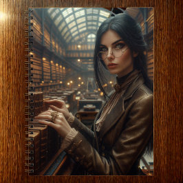 Steampunk  Victoriaans Lady Librarian Notitieboek