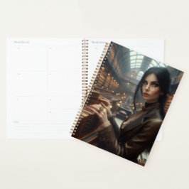 Steampunk  Victoriaans Lady Librarian Planner