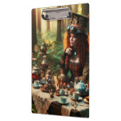Steampunk  Victoriaans Lady Mad Hatter Klembord (Links)