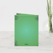 Steampunk  Victoriaans Lady Mad Hatter Notitiekaartje (Achterkant)