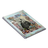 Steampunk Victoriaans Man en zijn droom. Notitieboek (Rechterzijde)