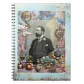 Steampunk Victoriaans Man en zijn droom. Notitieboek (Voorkant)