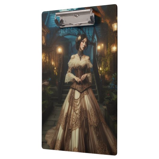 Steampunk Victoriaans Moonlight Lady Klembord (Links)