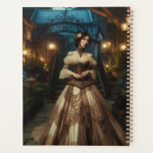 Steampunk  Victoriaans Moonlight Lady Planner (Achterkant)