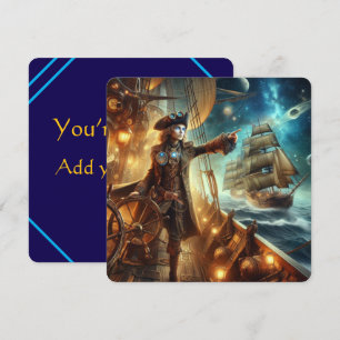 Steampunk  Victoriaans Oceaan Space Pirate Kaart