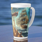 Steampunk  Victoriaans Oceaan Space Pirate Latte Mok