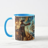 Steampunk Victoriaans Oceaan Space Pirate Mok (Links)