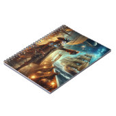 Steampunk  Victoriaans Oceaan Space Pirate Notitieboek (Linkerzijde)