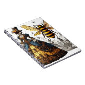 Steampunk  Victoriaans Queen Bee Gown Notitieboek (Rechterzijde)