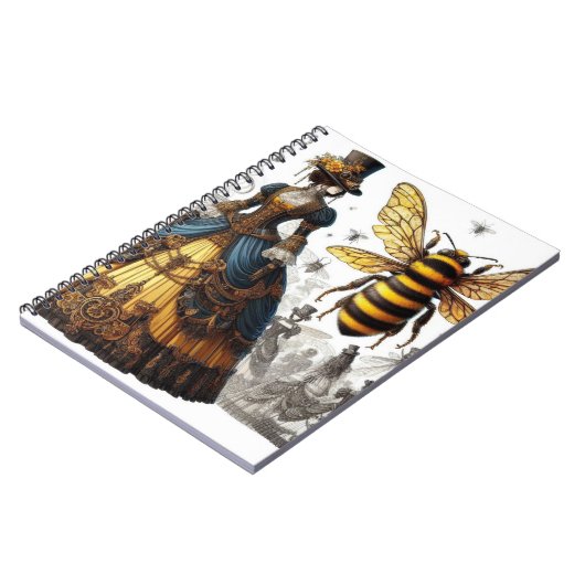 Steampunk  Victoriaans Queen Bee Gown Notitieboek (Linkerzijde)