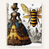Steampunk  Victoriaans Queen Bee Gown Notitieboek (Voorkant)