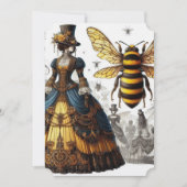 Steampunk  Victoriaans Queen Bee Gown Save The Date (Voorkant)