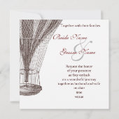 steampunk Victoriaans Save the Date (Achterkant)