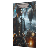 Steampunk  Victoriaans Space Air Captain Klembord (Links)