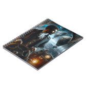 Steampunk  Victoriaans Space Air Captain Notitieboek (Linkerzijde)