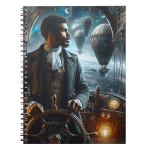Steampunk  Victoriaans Space Air Captain Notitieboek
