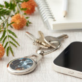 Steampunk  Victoriaans Space Air Captain Sleutelhanger (Zijkant)