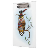 Steampunk Victoriaans Uil Klembord (Links)