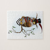 Steampunk Victoriaans Uil Legpuzzel (Horizontaal)