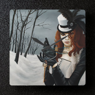 Steampunk Victoriaans Vierkante Klok