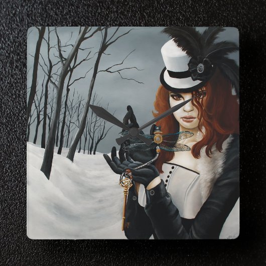 Steampunk Victoriaans Vierkante Klok