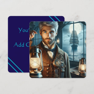 Steampunk  Victoriaans vuurtorenwachter Kaart