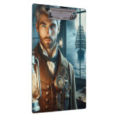 Steampunk  Victoriaans vuurtorenwachter Klembord (Rechts)