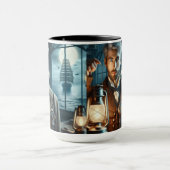 Steampunk  Victoriaans vuurtorenwachter Mok (Midden)