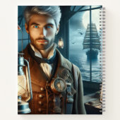 Steampunk  Victoriaans vuurtorenwachter Notitieboek (Achterkant)