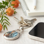 Steampunk  Victoriaans vuurtorenwachter Sleutelhanger (Zijkant)