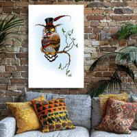 Steampunk Victoriaanse Keurige Uil Hoed Vintage 