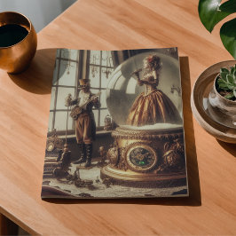 Steampunk Victoriaanse muziek sneeuwbol artiesten Tissuepapier