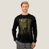 Steampunk Victoriaanse Tuinier Kunst Tri-Blend Shirt (Voorkant)