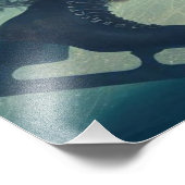 Steampunk Victorian Fantasy Winter Messenger Foto Afdruk (Hoek)