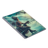 Steampunk Victorian Fantasy Winter Messenger Notitieboek (Rechterzijde)