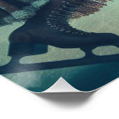 Steampunk Victorian Fantasy Winter Messenger Perfect Poster (Hoek)