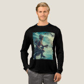 Steampunk Victorian Fantasy Winter Messenger Tri-Blend Shirt (Voorkant)