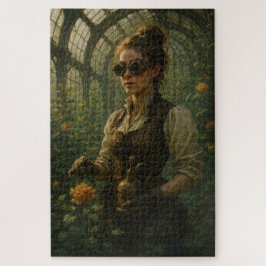 Steampunk Victorian Gardener Art Legpuzzel