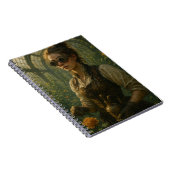 Steampunk Victorian Gardener Art Notitieboek (Rechterzijde)