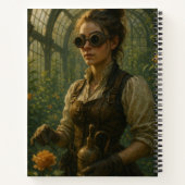 Steampunk Victorian Gardener Art Notitieboek (Achterkant)