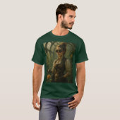 Steampunk Victorian Gardener Art T-shirt (Voorkant volledig)