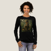 Steampunk Victorian Gardener Art Tri-Blend Shirt (Voorkant)