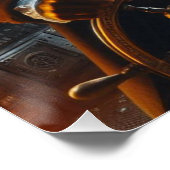 Steampunk Victorian Space Air Captain Perfect Poster (Hoek)