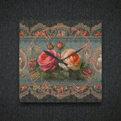 Steampunk Victorian Wall Clock Vierkante Klok