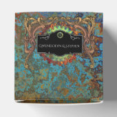 Steampunk Vintage bruiloft Bedankdoosjes (Bovenkant)